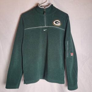 Greenbay Packer Nike Team Youth Size XL Fleece 1/4 Zip Sweater